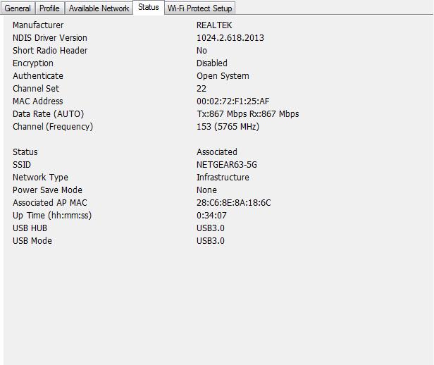 In this page, you can edit your profile name, configure wireless security like WEP, WPA, WPA2, 802.1x etc.