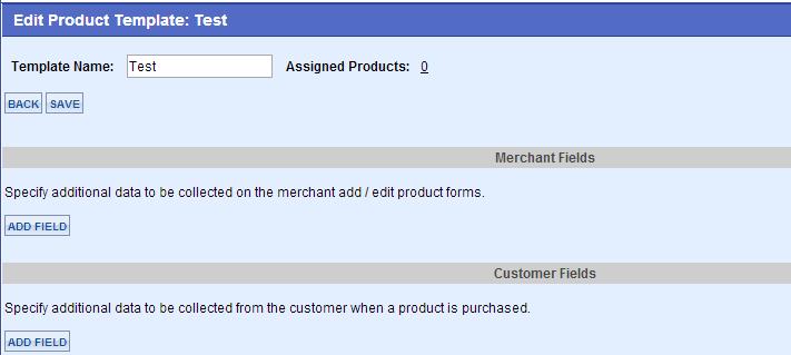 Product Templates Clicking on Product Templates from the Catalog menu will open the Product Templates page. Any product within ecommerce can be assigned a product template.