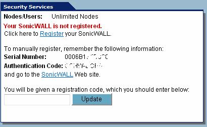 Enter in the mysonicwall.com user name and password used in step 1. This will complete the registration process. Note, not all services may be licensed for your appliance. 11.
