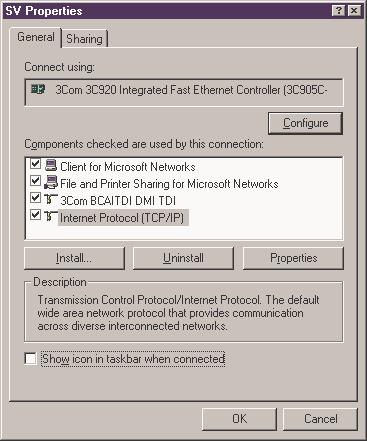 4.Double-click Internet Protocol (TCP/IP) to open the TCP/IP properties window. 5.