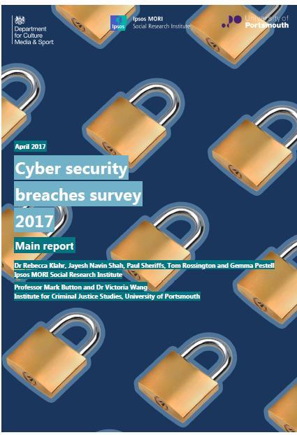 UK cyber security breaches survey Continuing trends online: Since 2016, the proportion of businesses with websites (85%) or social media pages (59%) has risen (by 8 and 9% respectively), as has the