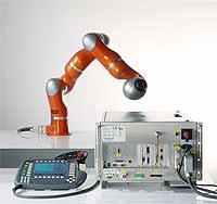 KUKA LWR LIGHTWEIGHT ROBOT (LWR) The outer structure is made of aluminum. It has a payload capacity of 7 kg.
