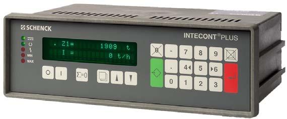 INTECONT PLUS for Measuring Systems % Compact weighing electronics for continuous measuring systems % Integrated display and control panel % Optimal communication structures thanks to modular