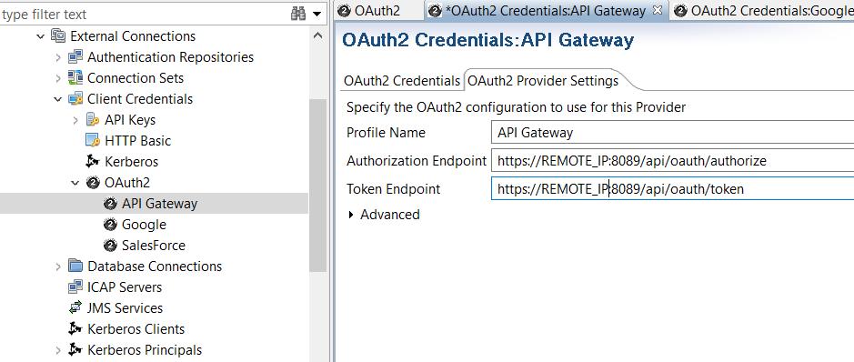 4 API deployment Create the custom routing policy using OAuth in Policy Studio To create a new policy to use as the OAuth custom routing policy in API Manager, perform the following steps in Policy