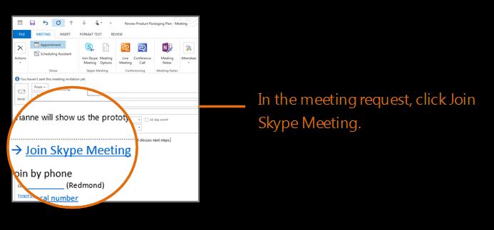 Joining a Skype for Business