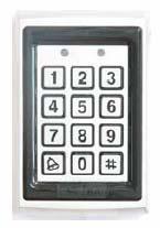 7612 Programming Instructions Built-in Proximity reader Read Range 65mm odulation ASK at 125kHz Compatible Cards ALL 26-Bit EM Cards 7612 is a vandal resistant proximity card and keypad access