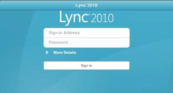 Getting Started with Lync 2010 for ipad Getting started with Lync 2010 on the ipad»» Requirements»» Installing Lync»» Removing Lync»» Signing in to Lync»» Signing out of Lync SIGNING IN TO LYNC If