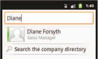 If you want to find someone in your organization who is not in already in your contact list, you can search the company directory. 1.