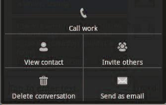 The IM alert appears only for a few seconds, but you can tap the Chats icon to view any missed instant messages.