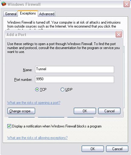 Section 1 DigiVis 500 Installation Firewall Configuration 1. For OPC Tunnel, add the Tunnel Port with port address (By default 9950) in the Firewall Exception list.