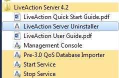 Default is C:\Program Files\LiveAction Server 4.2.