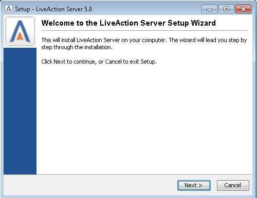 Figure 9: Install LiveAction Server Step 10: Accept the