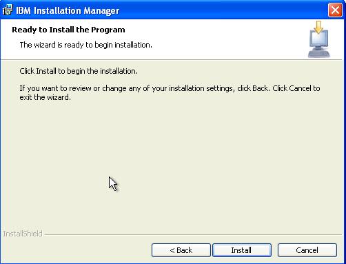 6. Click the Install button to start the installation
