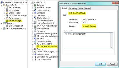 Note the port number for the USB Virtual Serial Port (Accesso). 8. Close the Device Manager. 9.