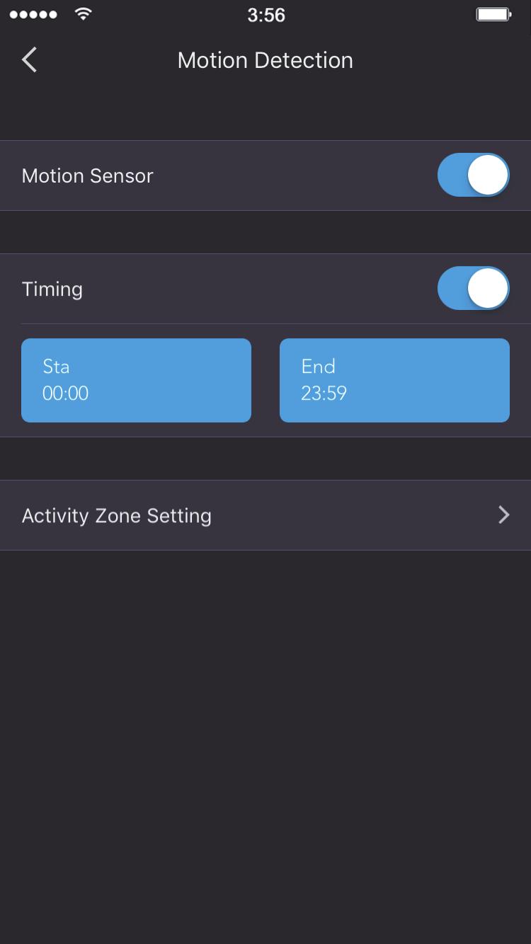 With your own custom Activity Zones, you can define certain areas of interest in your camera's view and get notification when there is motion; therefore the