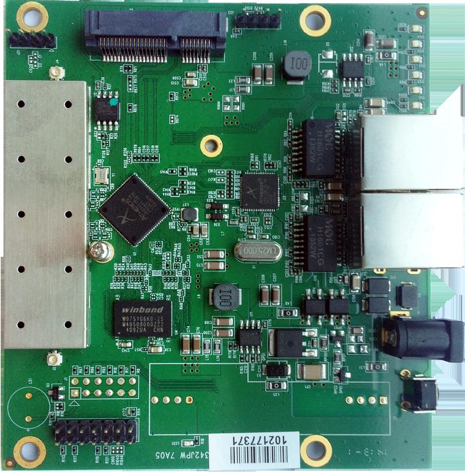 WIRELESS EMBEDDED BOARDS Component Map 4 Pin USB Header 2 x U.FL Connectors Mini PCI-e Slot v1.