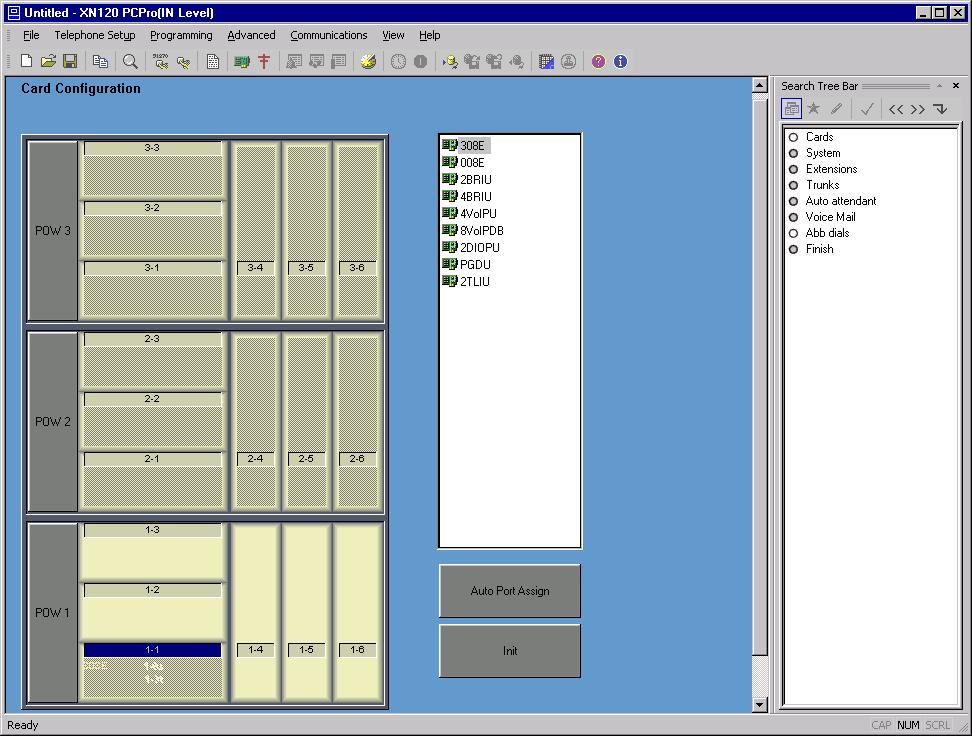 Using the Quick Installer to create the XN120 configuration Cards Build the XN120 System The first Quick Installer screen allows you to build the XN120 system by dragging and dropping option cards