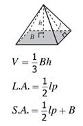 13 The student will use formulas for surface area and volume of three-dimensional objects to solve real-world problems.