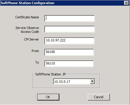 9.4. Administer SoftPhones From the VoIP Configuration screen shown in Section 9.2, click on SoftPhone to display the SoftPhone Station Configuration screen below.