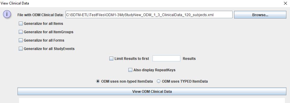 And clicking View ODM Clinical Data then shows us a table: And we see that kg has always been used.