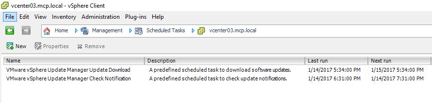 Illustrate Update Manager Update Download Schedule Tasks. Notes: To manually run this task, right-click the task and click Run.