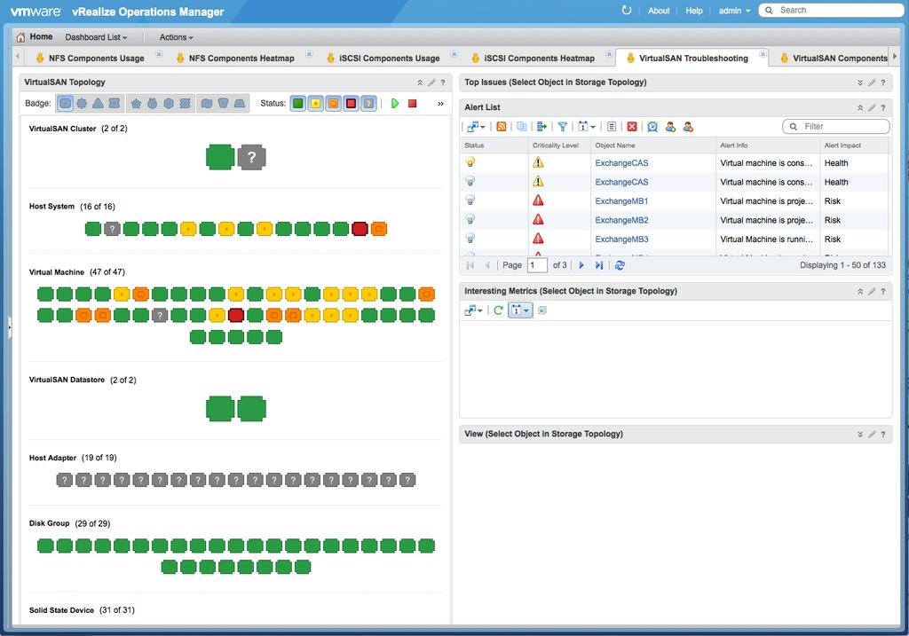 vrealize Operations vrealize Operations complements VMware Virtual SAN with a management pack for