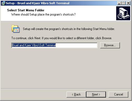 Soft Terminal Manual Installation In this dialogue window you can select the directory into which the program files should be installed.
