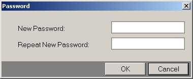Soft Terminal Manual Program settings Enter the new password and repeat it. If you press OK, the new password will be stored.