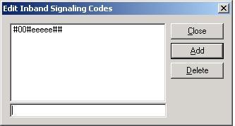 16. In the Edit Inband Signaling Codes window that appears, the number of digits (represented by s and r) needs to be increased from four to five.