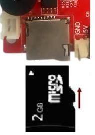 Note: To remove the card, press the card gently in the same direction shown above and then letting