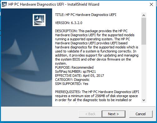 How to run latest version HP PC Hardware Diagnostic UEFI Tool?