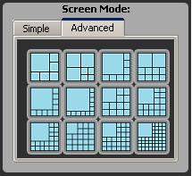 Figure 54 - Screen Mode, Advanced Tab 5.5 Status Bar The Status Bar is at the bottom of the main window and contains 3 different areas.