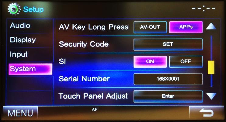 How to change key assignment of AV Key to Apps
