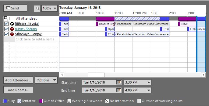 Meetings - Scheduling Assistant