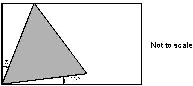 ANGLES LEVEL 5 Q3. Here is an equilateral triangle inside a rectangle.
