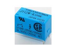 POWER RELAY 1 POLE - 3, A Medium Load Control (AgNi contacts) JY Series FEATURES Small and good for high density mounting Mounting space mm, height 1.