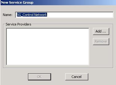 Section 6 AC 800M Configure an OPC Data Access Connection 6. Click New. The New Service Group dialog appears as shown in Figure 53.