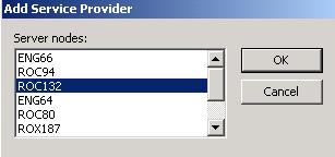 Select the node name of the Connectivity Server as the OPC Server Provider and click OK. 9.