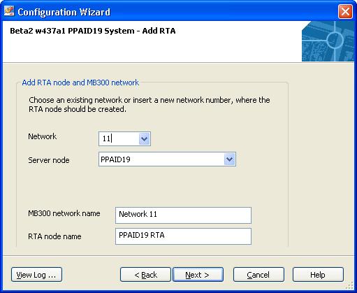 Section 10 800xA for Advant Master RTA Board Network Settings 5. The Add RTA dialog shown in Figure 64 appears.