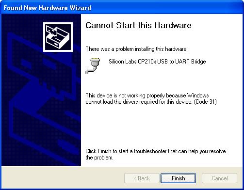 Figure 8 - Screen, New Hardware Wizard 7) If Windows prompts to reboot the system due to a system settings change, click Yes to complete the installation.