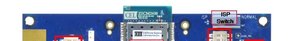 5 HARDWARE COMPONENTS The major hardware components of the ZICM2410P0-KIT2 Development Kit are the three ZICM2410-EVB3 evaluation boards and