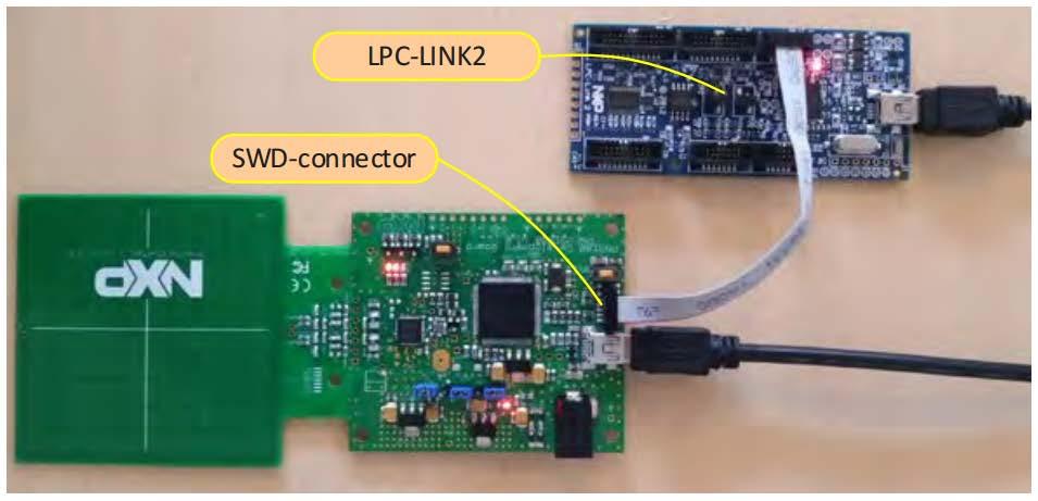 4.2 Reference Application NXP provides DownloadLibEx1 application as a reference example which demonstrates how to flash new firmware by application hosted on the target microcontroller.