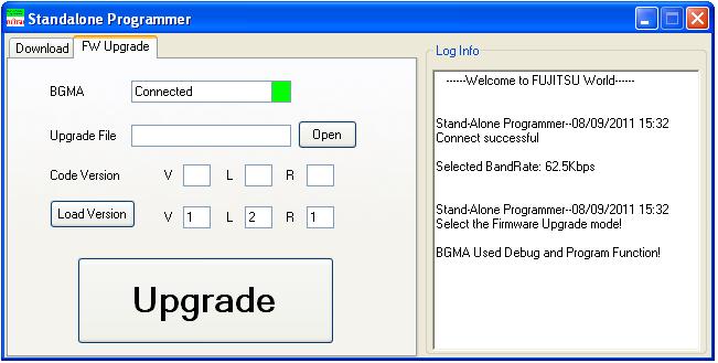 Chapter 4 Upgrade BGMA FW 4 Upgrade BGMA FW This chapter introduces how to upgrade the BGMA FW by selecting FW upgrade mode. 4.1 Configure 4.1.1 Connect to BGMA It support hot device.