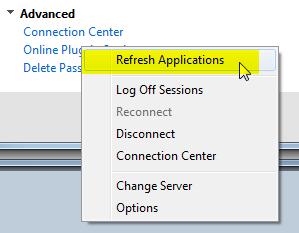 Once the Server Address has been changed, Yu need t d an Applicatin Refresh.