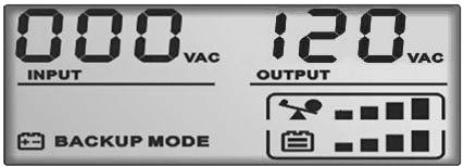 High Voltage Version Low Voltage Version will 3).When in battery mode, it will display as below.