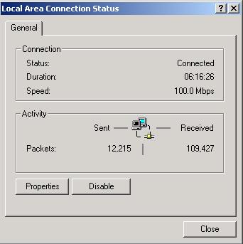 Double-click Local Area ( LAN ) Connection. (See Figure 3.5) Figure 3.