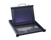 Peripherals & Accessories Industrial & Embedded Computers AX69178 1U 17" LCD Rackmount Monitor/Keyboard Drawer with 8-port KVM Industrial level