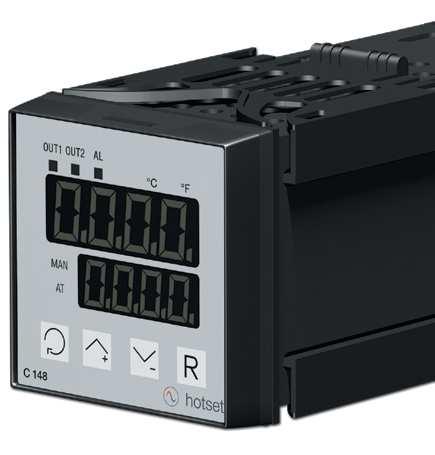 Built-In Temperature Controllers Single channel temperature controllers for use in: - Hot runner applications - Machines for plastics processing - Packaging machines - Ovens - Food processing -