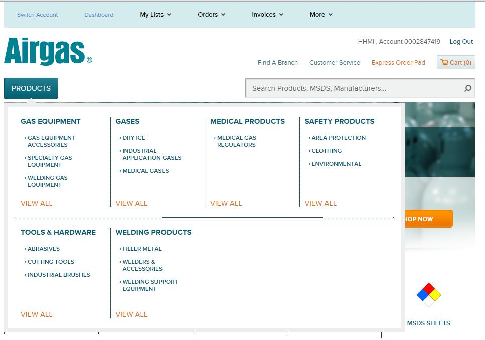 Compare Selected select up to 4 products and click Compare Selected to compare products side-by-side.