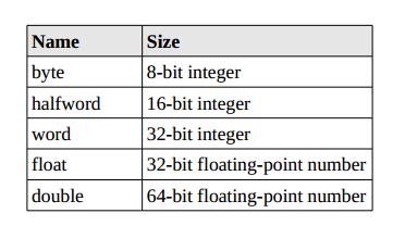 Data Types These instructions load and store unaligned data: Load word left (lwl) Load word right (lwr) Store word left (swl) Store word right (swr) Unaligned load word (ulw) Unaligned load halfword